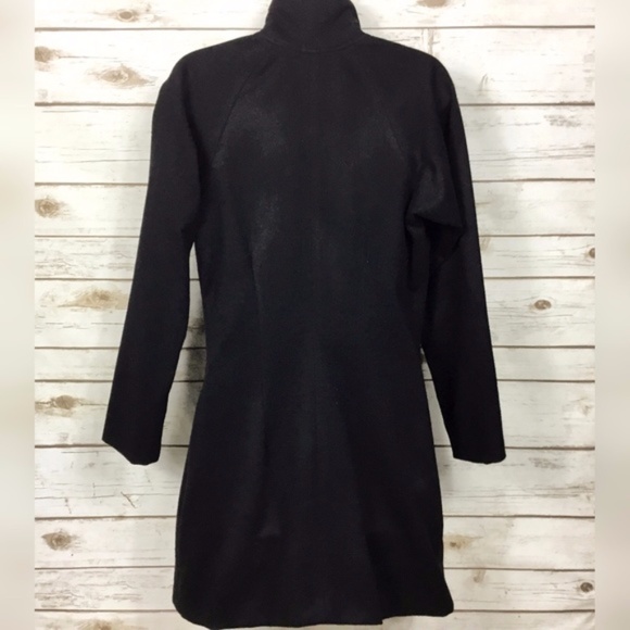 Black Cashmere Designer Coat Goth Steampunk Linden - Picture 2 of 8